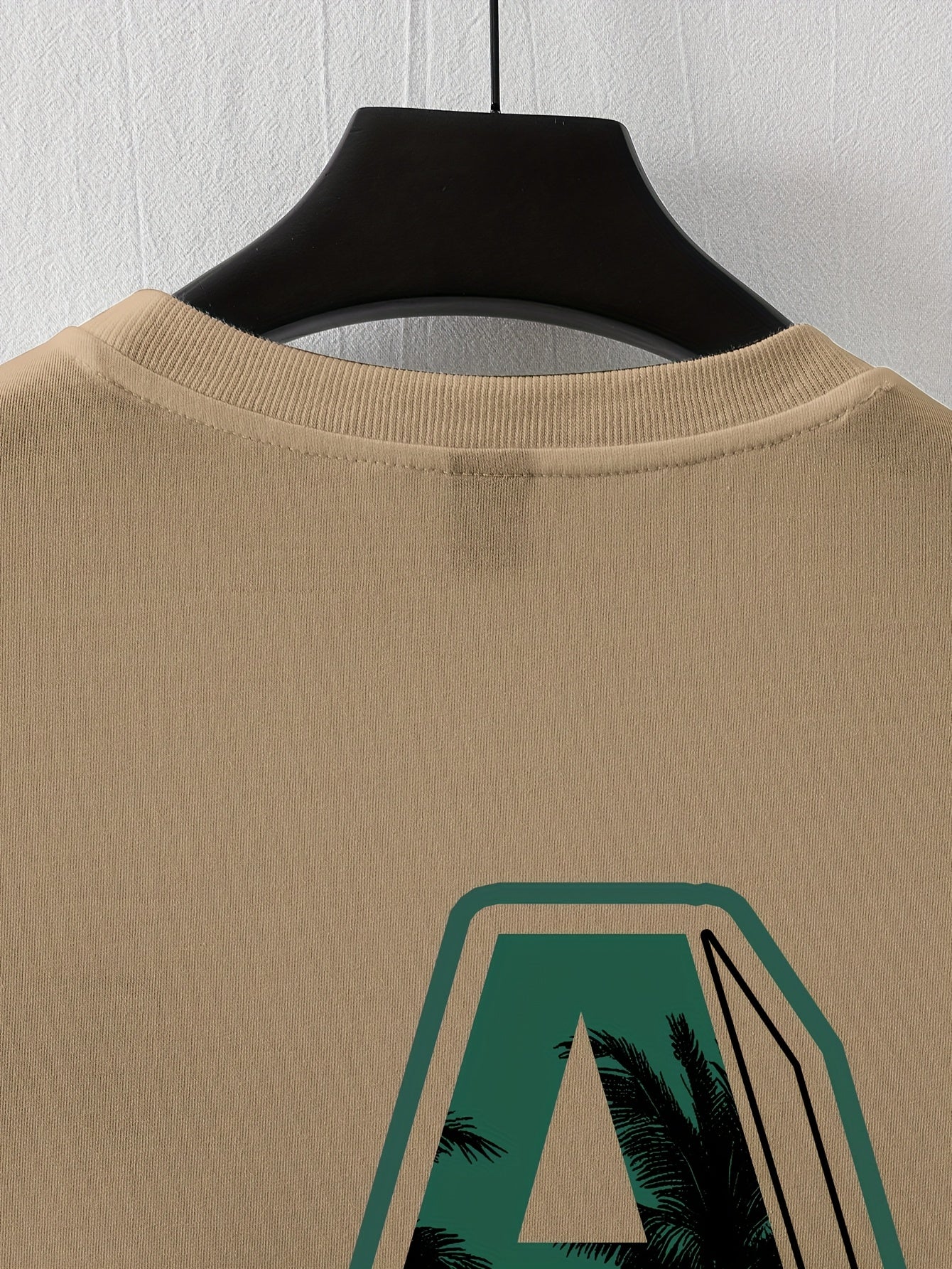 Men'S Casual Y2K LA Graphic T-Shirt - Bold Oversized "LA" Letter Print, Comfortable & Breathable with Slight Stretch, Perfect for Home & Outdoor Activities, Spring/Summer Fashion, Machine Washable, Loose Fit Short Sleeve Crew