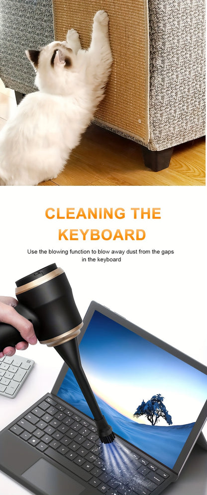 BELlBUY Portable Cordless Handheld Vacuum Cleaner, 6000Pa Powerful Suction for Cars, Computers, Sofas, Offices, Pets, and Homes - Includes Multiple Nozzles, USB Rechargeable, Low Noise, Car Vacuum Cleaner