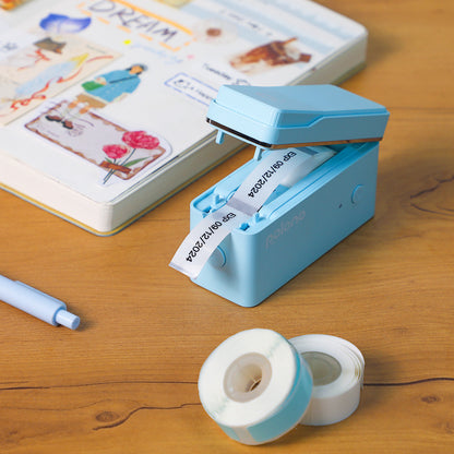 Portable Label Printer And Label Paper, P31S Mini Label Printer, Wireless Connection, No Need for Ink Or Toner, Suitable for Smartphones, Home, Office, School, Equipped with a Roll of Self-Adhesive Label Paper, Available in D