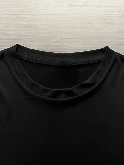 New Summer Men'S T-Shirt with Trendy Prints, Versatile for Home Wear in All Seasons, Featuring a Round Neck Design And a Regular Fit for a Simple And Casual Style.