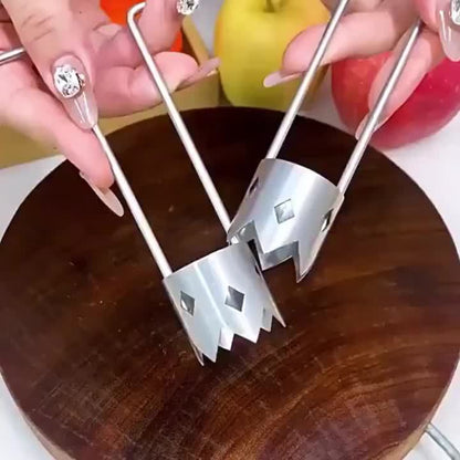 1pc Stainless Steel Fruit and Vegetable Corer, Seed Remover for Red Bell Peppers, Apples, Pears, Tomatoes, Peppers - Durable and Easy-to-Use Kitchen Tool, Seed Removal Tool | Modern Kitchen Gadget | Durable Kitchen Tool, Vege