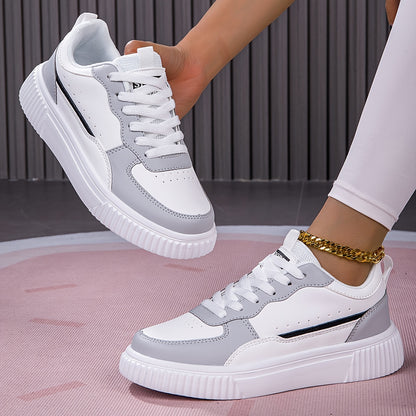 Women's High-Quality Casual Shoes, Lightweight Breathable Mesh with Synthetic Non-Slip Thick Sole Sneakers, Suitable for Work Running Travel. Elegant Footwear, Fashionable Shoe Style