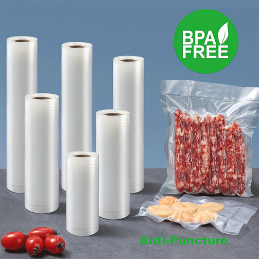 Heavy-Duty Vacuum Sealer Bags for Preserving Food, Suitable for Vacuum Packaging, Bpa-Free, Puncture-Resistant, And of Commercial Quality.