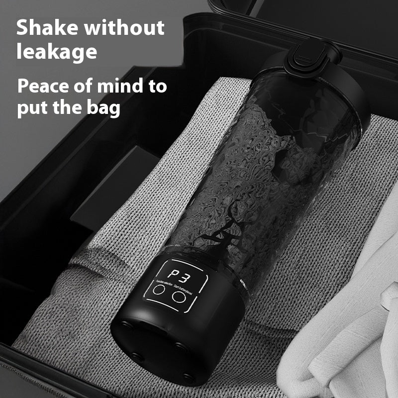 Automatic Stirring Cup with Digital Display - USB-Rechargeable Electric Coffee Cup, One-Touch Stirring, Portable Travel Mug with Spill-Proof Lid, Compatible with Protein Powder, Milk, Chocolate, Mocha - Ideal for Gym, Office,