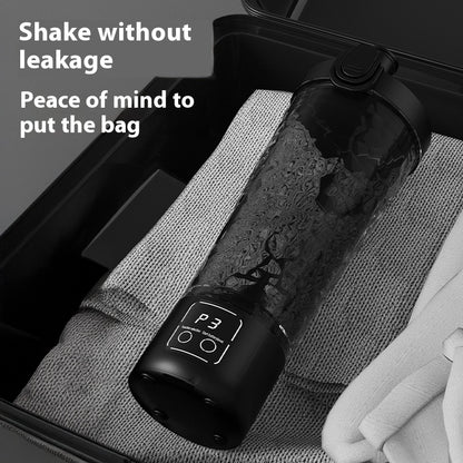Automatic Stirring Cup with Digital Display - USB-Rechargeable Electric Coffee Cup, One-Touch Stirring, Portable Travel Mug with Spill-Proof Lid, Compatible with Protein Powder, Milk, Chocolate, Mocha - Ideal for Gym, Office,