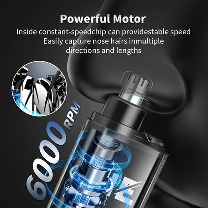 FEIYBA Electric Nose Hair Trimmer for Men & Women - USB Rechargeable, Intelligent Battery Display