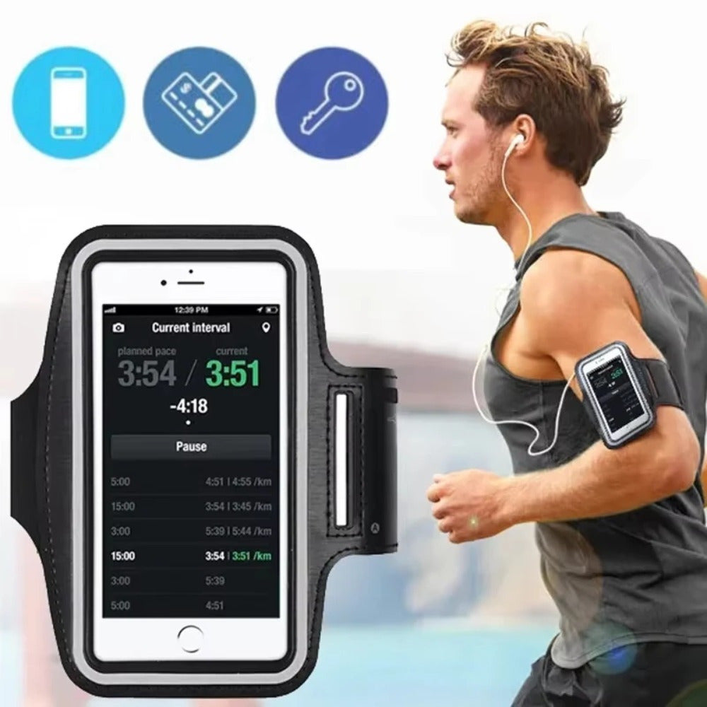 7-inch smart mobile phone stand for outdoor sports, gym running mobile phone bag arm strap box stand, High Quality mobile phone arm strap bag for outdoor sports, cycling arm bag