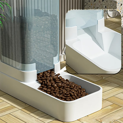 Automatic Dog Feeder and Dog Water Dispenser. Gravity Pet Feeder and Water Dispenser for Dogs Cats Pets Animals