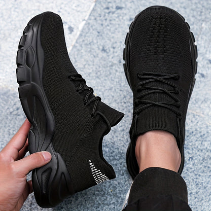 Men's Breathable Comfortable Casual Sneakers - White Low-Top Lace-Up Shoes with EVA Cushioned Sole for All-Season Outdoor Running & Daily Wear, Allseason Running | Minimalist Design | Comfortable Footwear