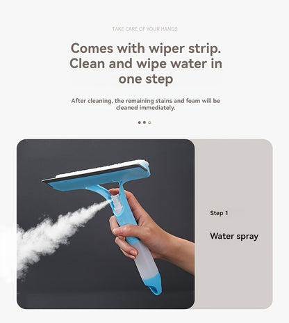 3-In-1 Multi-Functional Glass Cleaning Tool with Sprinkler