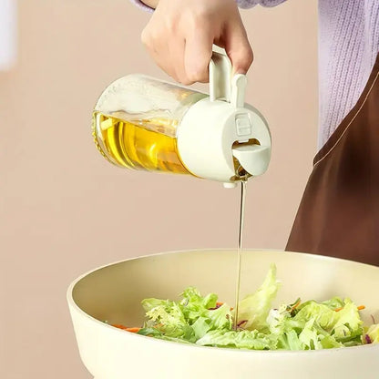 2-in-1 Oil Spray Bottle and Pourer with Precise Control - Portable Kitchen Oil Dispenser for Cooking, Salad, Baking, Grilling - Oil Sprayer with Spout, Easy-Clean Design - Ideal for Olive, Vegetable, Cooking Oils - Perfect fo