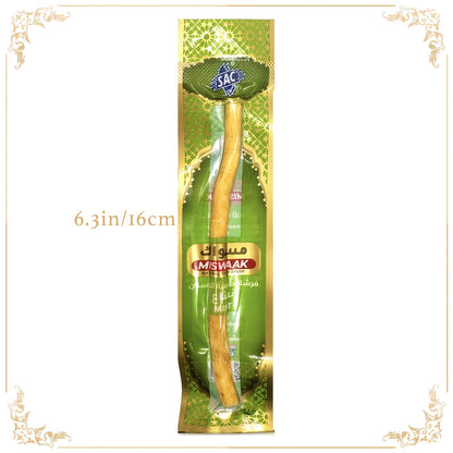 HOME TIMES Natural Arabic Plant Teeth Stick - Authentic Middle Eastern Toothbrush with Ultra-Fine Fiber Bristles for Gentle Adult Oral Care, High-Quality Dental Cleaning