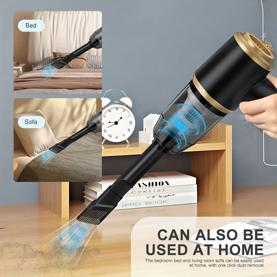 BELlBUY Portable Cordless Handheld Vacuum Cleaner, 6000Pa Powerful Suction for Cars, Computers, Sofas, Offices, Pets, and Homes - Includes Multiple Nozzles, USB Rechargeable, Low Noise, Car Vacuum Cleaner
