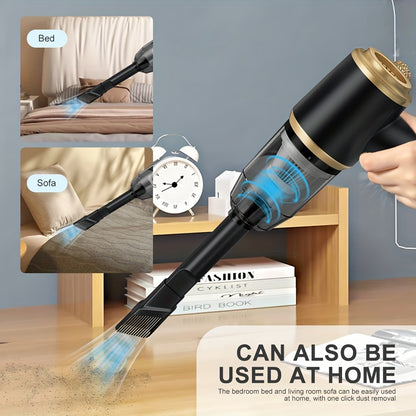 BELlBUY Portable Cordless Handheld Vacuum Cleaner, 6000Pa Powerful Suction for Cars, Computers, Sofas, Offices, Pets, and Homes - Includes Multiple Nozzles, USB Rechargeable, Low Noise, Car Vacuum Cleaner