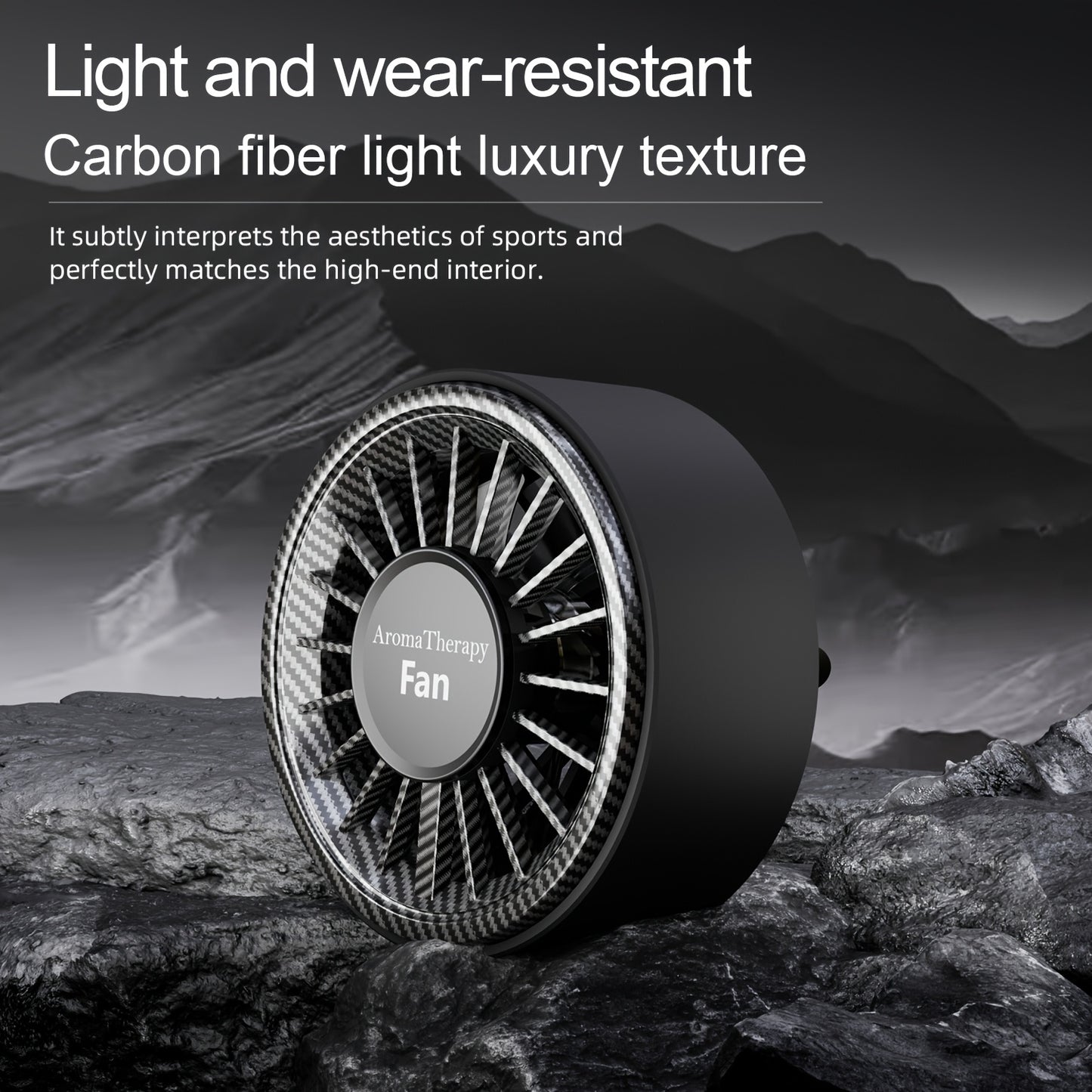 Cross border car fragrance air outlet fan colorful atmosphere light car pickup light car perfume colorful rhythm fan light