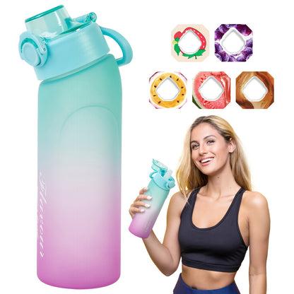 Air Kettle, 720ml/25oz Kettle, Includes 5 Flavor Boxes, Suitable for Outdoor Sports Blue & Purple