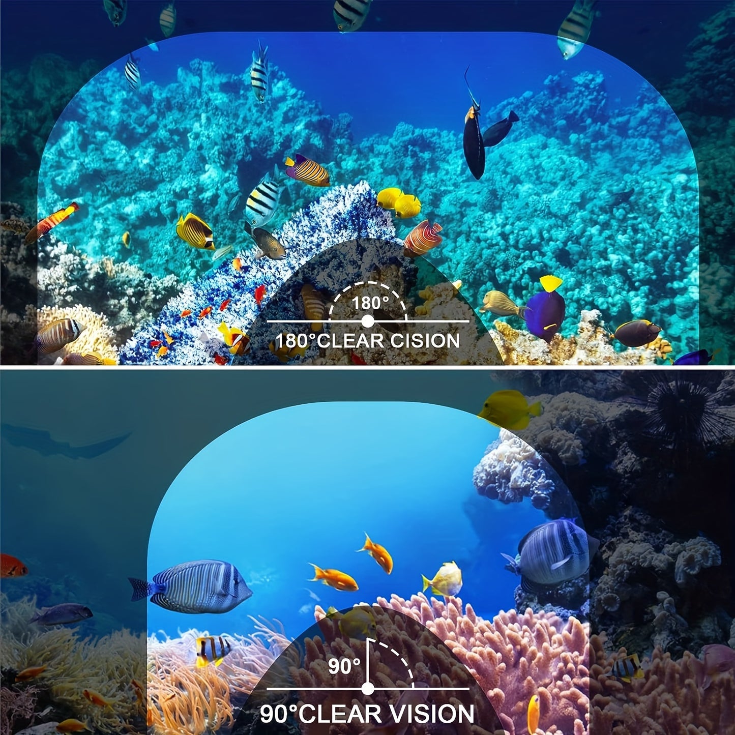 Adult Full-Face Snorkeling Mask with 180° Wide-View Panoramic Design, Detachable Camera Mount & Leakproof Seal - Black, 2 Sizes for Men & Women, Beach Vacation Gear, Durable Snorkeling Gear