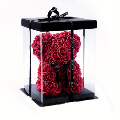 One Piece of a 20Cm Artificial Foam Rose Bear, a Romantic And Creative Gift Suitable for Valentine'S Day, Mother'S Day, Anniversaries, Weddings, Birthdays, And Christmas, Packaged in a Box.