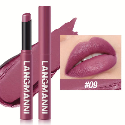 Single Pack of Matte Lipstick in 12 Colors with Lasting Moisture