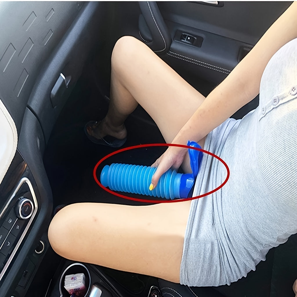 Portable Folding Urinal for Men, Women, and Children - Leakproof, Easy to Carry, Ideal for Camping, Long Drives, Outdoor Events - Durable ABS Material, Compact Storage Bag Design