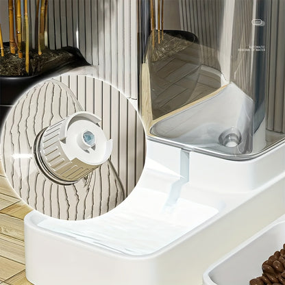 Automatic Dog Feeder and Dog Water Dispenser. Gravity Pet Feeder and Water Dispenser for Dogs Cats Pets Animals