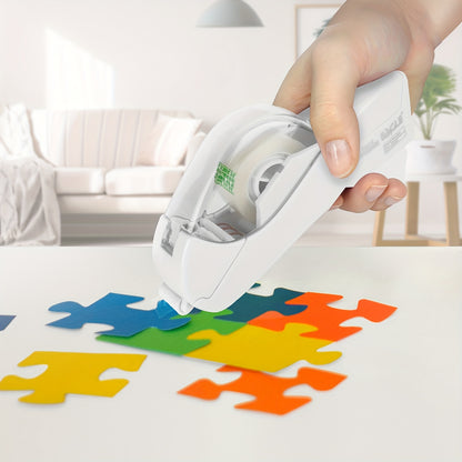 Eagle Automatic Tape Dispenser with One Roll Included, Handheld Packaging and Gift Wrapping Tape Cutter, Major Material ABS, Fits 1/2''-3/4'' Tape Width, Easy One-Handed Operation, No Batteries Required - Ideal for Scrapbooki