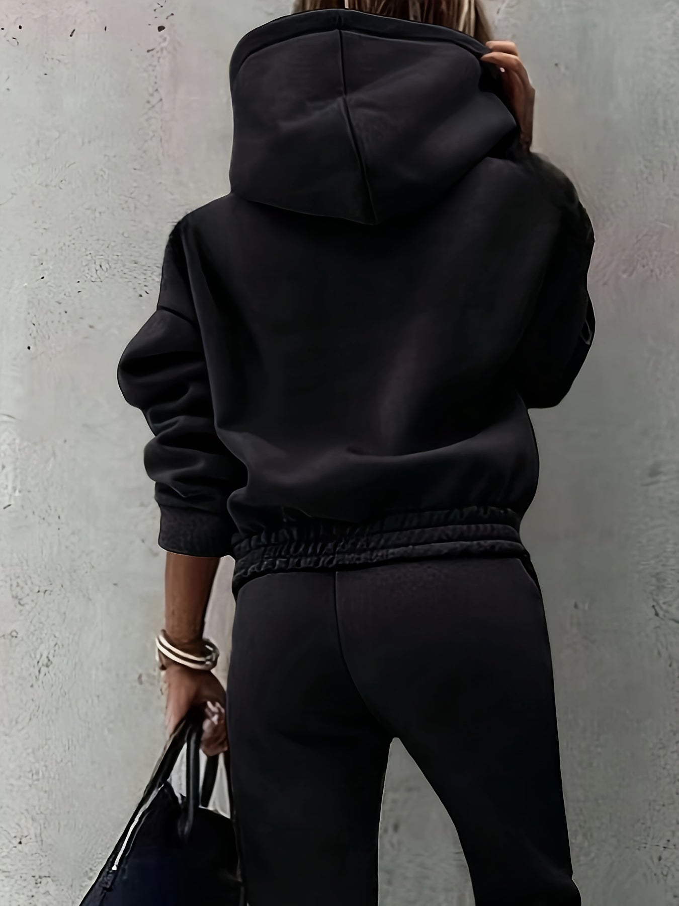 Autumn and Winter Women'S Fashion Casual Sweatshirt Set, European and American Style