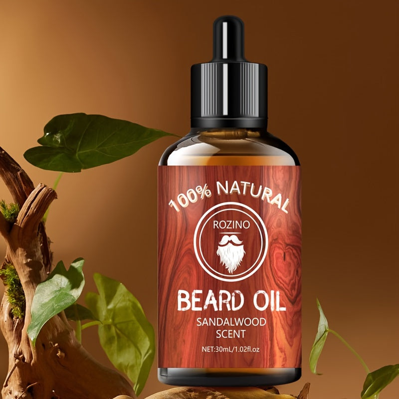 30ml Sandalwood Beard Oil, Hydrating and Moisturizing
