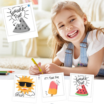 Mini Thermal Portable Instant Printing Camera for Kids, 3/5/10S Delayed Photography with USB Charger 1500mAh Battery And Three Rolls Printing Paper