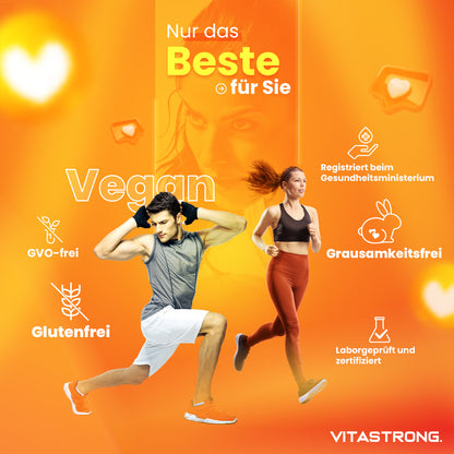 High-Dose Vitamin Formula, Vitastrong Premium Quality Vitamin Complex with 13 Essential Vitamins for Women And Men, Pure And Certified Vitamin Supplements Without Gluten And Gmos
