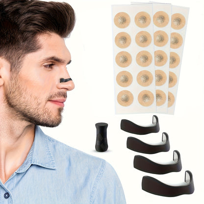 30/60pcs Oxygen Nasal Strips, Anti-Snoring Nasal Strips - Increase Oxygen Supply, Reduce Snoring, Suitable for Gifts for Family Members