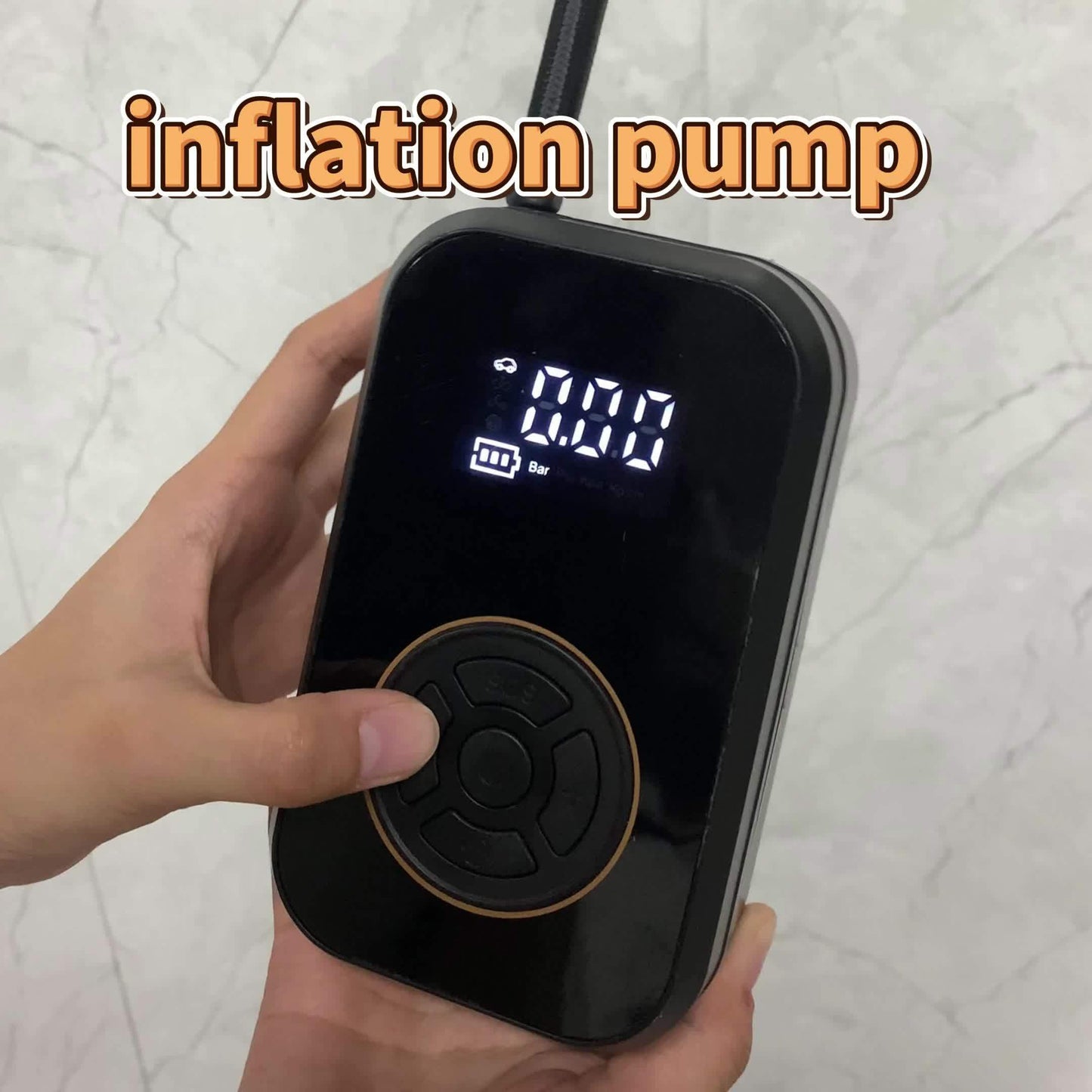 150PSI Portable Air Compressor Tire Inflator - Cordless Tire Pump with Digital Pressure Gauge, LED Light, USB Charging, And Rechargeable Lithium Battery - Perfect for Car, Bike, Motorcycle, And Ball Inflation