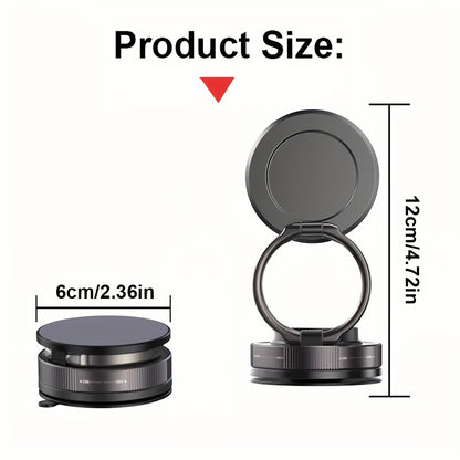 1pc Car Magnetic Phone Holder, Adjustable Rotating Double-Sided Suction, ABS Material, Non-High Quality, Hands-Free Cell Phone Mount for Enhanced Driving Safety and Comfort, Handsfree Driving Accessory | Modern Car Accessory