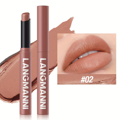 Single Pack of Matte Lipstick in 12 Colors with Lasting Moisture