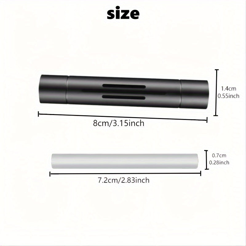 Car Air Freshener Set; Aromatic Stick Air Freshener Diffuser, (Includes 1 Diffuser And 5 Solid Mixed Fragrance Sticks).