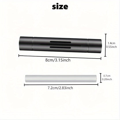 Car Air Freshener Set; Aromatic Stick Air Freshener Diffuser, (Includes 1 Diffuser And 5 Solid Mixed Fragrance Sticks).