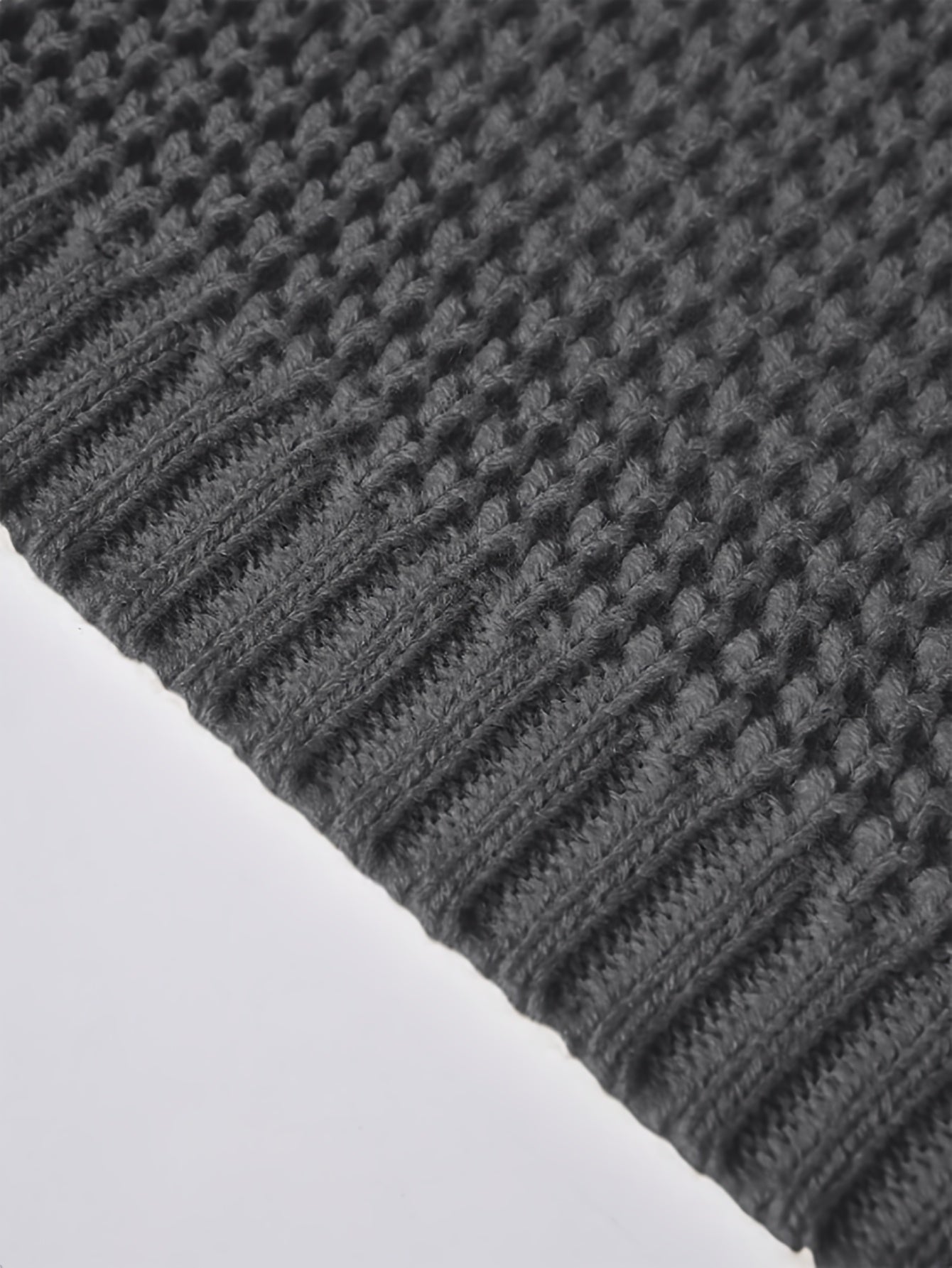 Men'S Casual Long Sleeve V-Neck Knit Cardigan - Loose Fit Solid Color Sweater with Pockets, Lightweight Acrylic for Fall/Winter, Versatile Layering Piece