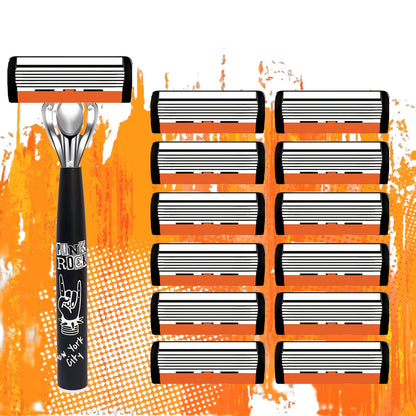 Premium Retro Manual Razor Set - Ultra-Sharp 6-Layer Blades