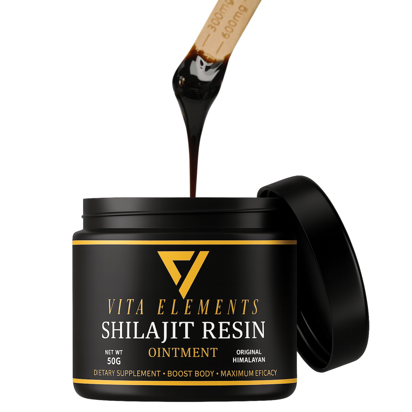 Original Resin Shilajit Tar 100% Pure And Vegan from The Himalayas | Ayurvedic Energy Source with 85+ Minerals & Fulvic Acids | for Vitality, Focus & Endurance | Traditionally Extracted Natural Tar | Without Additives | 50G G