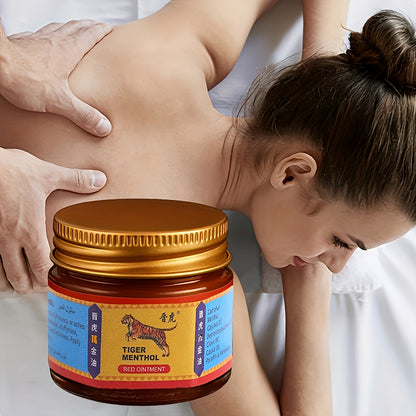 Tiger Balm Muscle Relaxation Massage Cream - Joint Massage Warmth with Vitamin E, Olive Oil Blend, Deep Moisturizing, Easy to Use, Non-Greasy - Gentle Light Beige Care, Natural Ingredients for All Light Beige Types