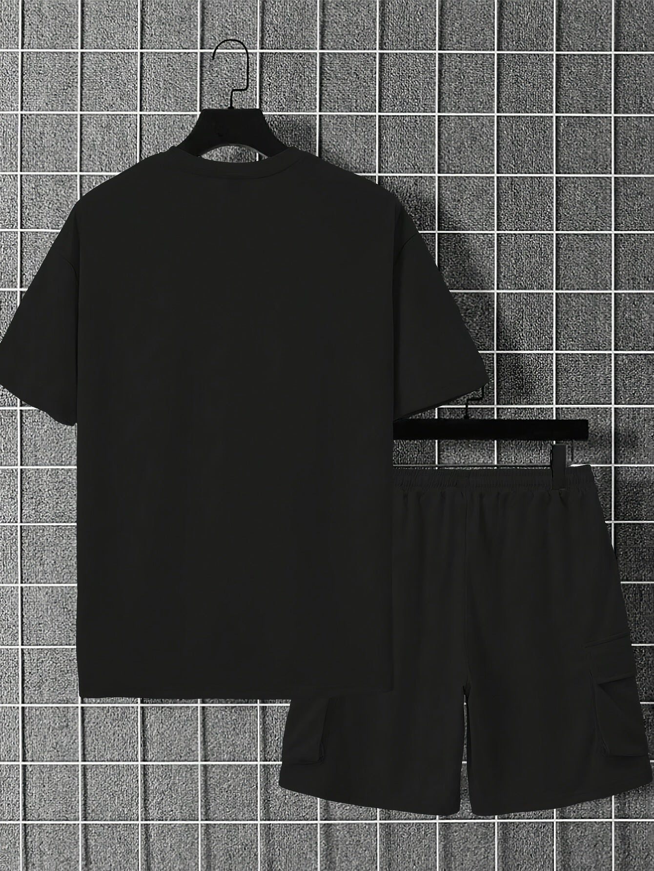 Summer Heavyweight FOG Color Earth Tone Short Sleeve Shorts Streetwear Loose Fashion Set