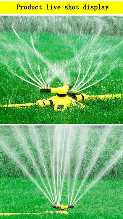 1pc Lawn Automatic Rotating Sprinkler, 360° Rotating Sprinkler/Sprinkler, 3 Manually Adjustable Rotating Arms Can Be Combined with Multiple Angles, Large Area Coverage for Garden Courtyards, Lawn Gardening Automatic Irrigati