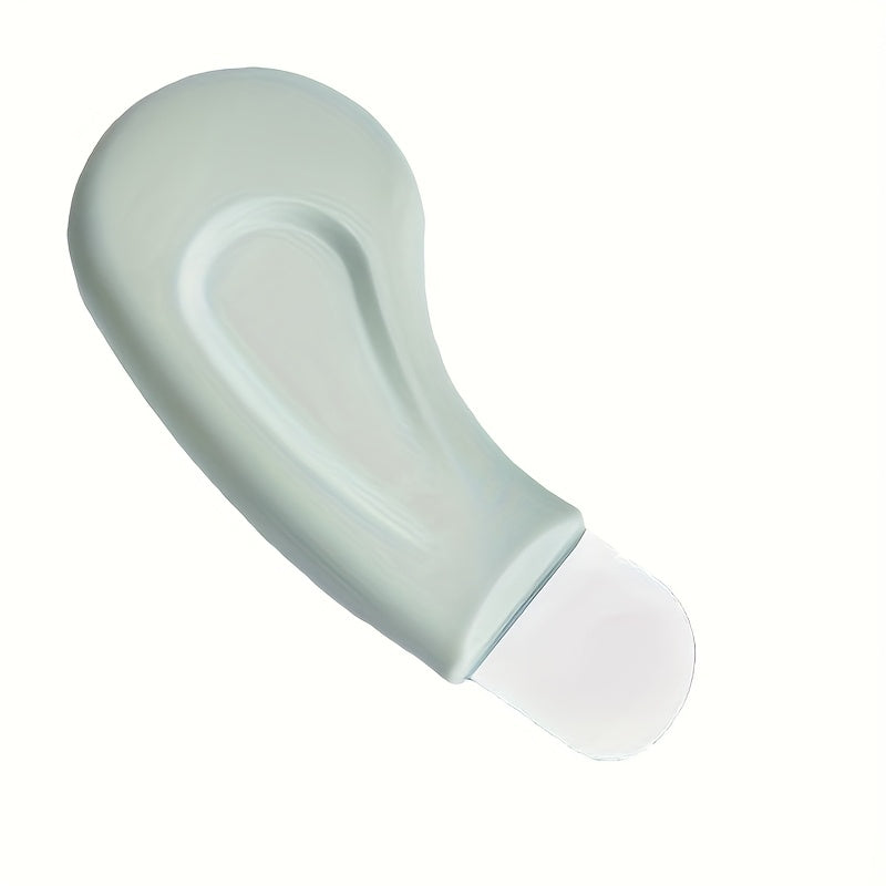 Ergonomic Blackhead Removal Tool – Gentle Facial Pore Cleanser for and Blackheads, Non-Electric Skincare Spatula with Textured Surface, Light Green Handle for Easy Grip, Pore Cleaning Accessory
