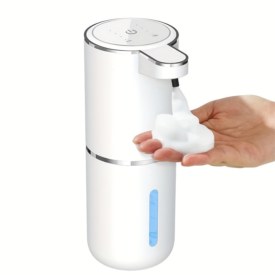 380Ml Automatic Soap Dispenser with Touchless Sensor - Wall-Mounted, Rechargeable Lithium Battery, USB Charging, Modern Black Design for Bathroom And Kitchen, Bathroom Soap Dispenser|Modern Soap Dispenser|Touchless Soap Dispe
