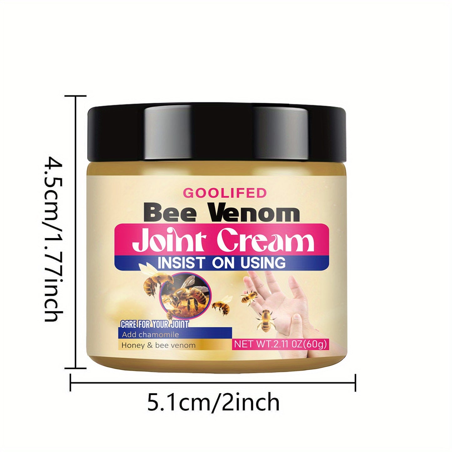 IBEALEE Bee Venom Joint Cream with Chamomile & Turmeric Extracts