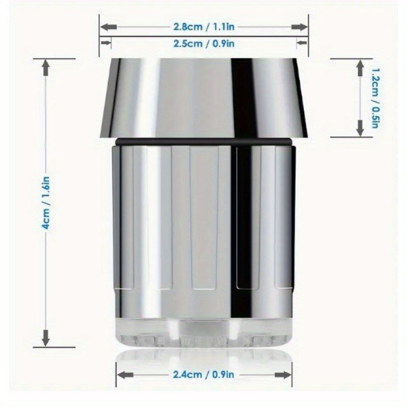 1/2 Faucet Accessory, Bubble Maker for Bathroom and Kitchen Decor, Energy-Efficient Lighting, Battery-Free, Bathroom & Kitchen Essentials