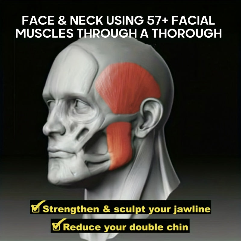 1pc Silica Gel Jaw Exerciser, Face Stress Ball, Jawline Facial Muscle Trainer, Home Fitness Exercise Equipment