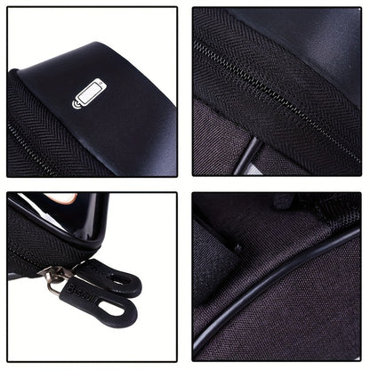 1pc B-SOUL Touch Screen Compatible Polyester Bike Bag, Adjustable Strap Mountain Bicycle Handlebar Pouch for Cycling