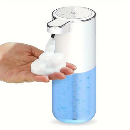 380Ml Automatic Soap Dispenser with Touchless Sensor - Wall-Mounted, Rechargeable Lithium Battery, USB Charging, Modern Black Design for Bathroom And Kitchen, Bathroom Soap Dispenser|Modern Soap Dispenser|Touchless Soap Dispe