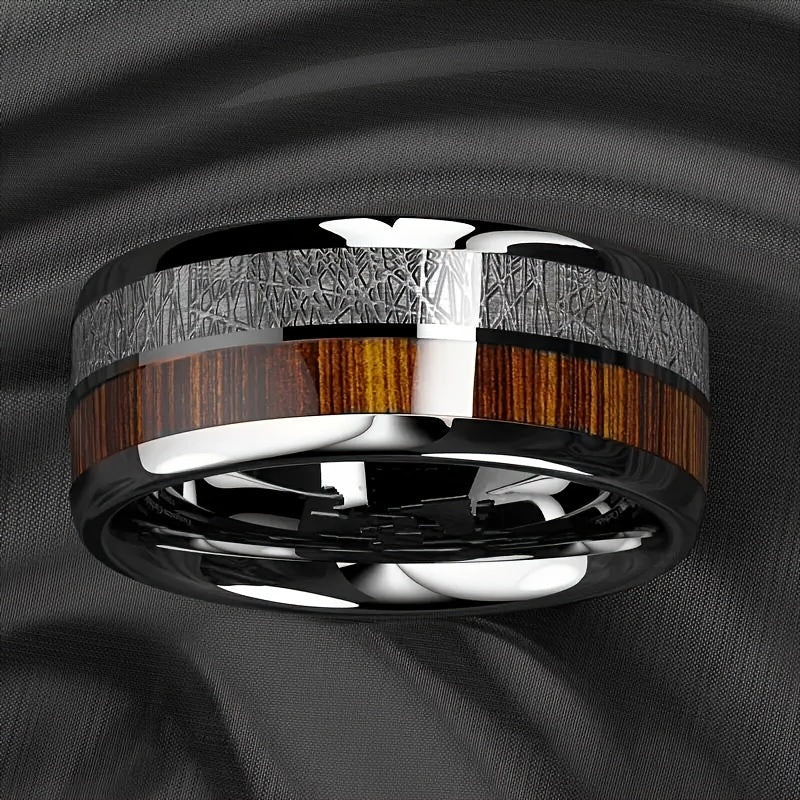 Men'S Stainless Steel Ring for Business - Stylish Design for Weddings - a Romantic Engagement And Holiday Gift, Perfect for Couples, Fathers, And Friends